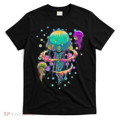 Trippy Psychedelic Colorful Jellyfish T-Shirt