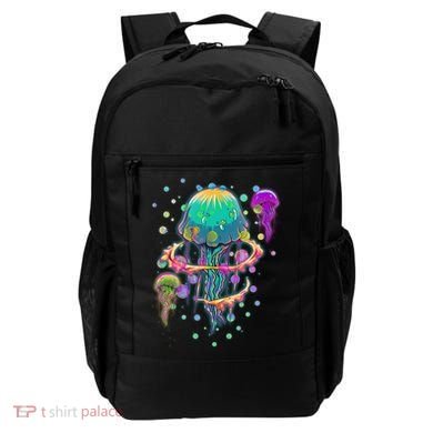 Trippy Psychedelic Colorful Jellyfish Backpack