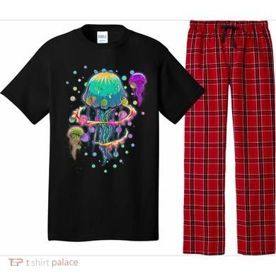 Trippy Psychedelic Colorful Jellyfish Pajama Set