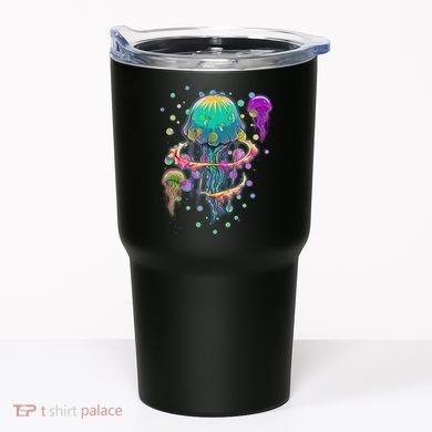 Trippy Psychedelic Colorful Jellyfish Tumbler