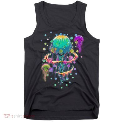 Trippy Psychedelic Colorful Jellyfish Tank Top