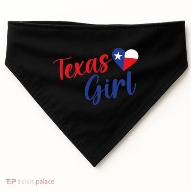 Texas Pride Cute Home State Texas USA-Made Doggie Bandana