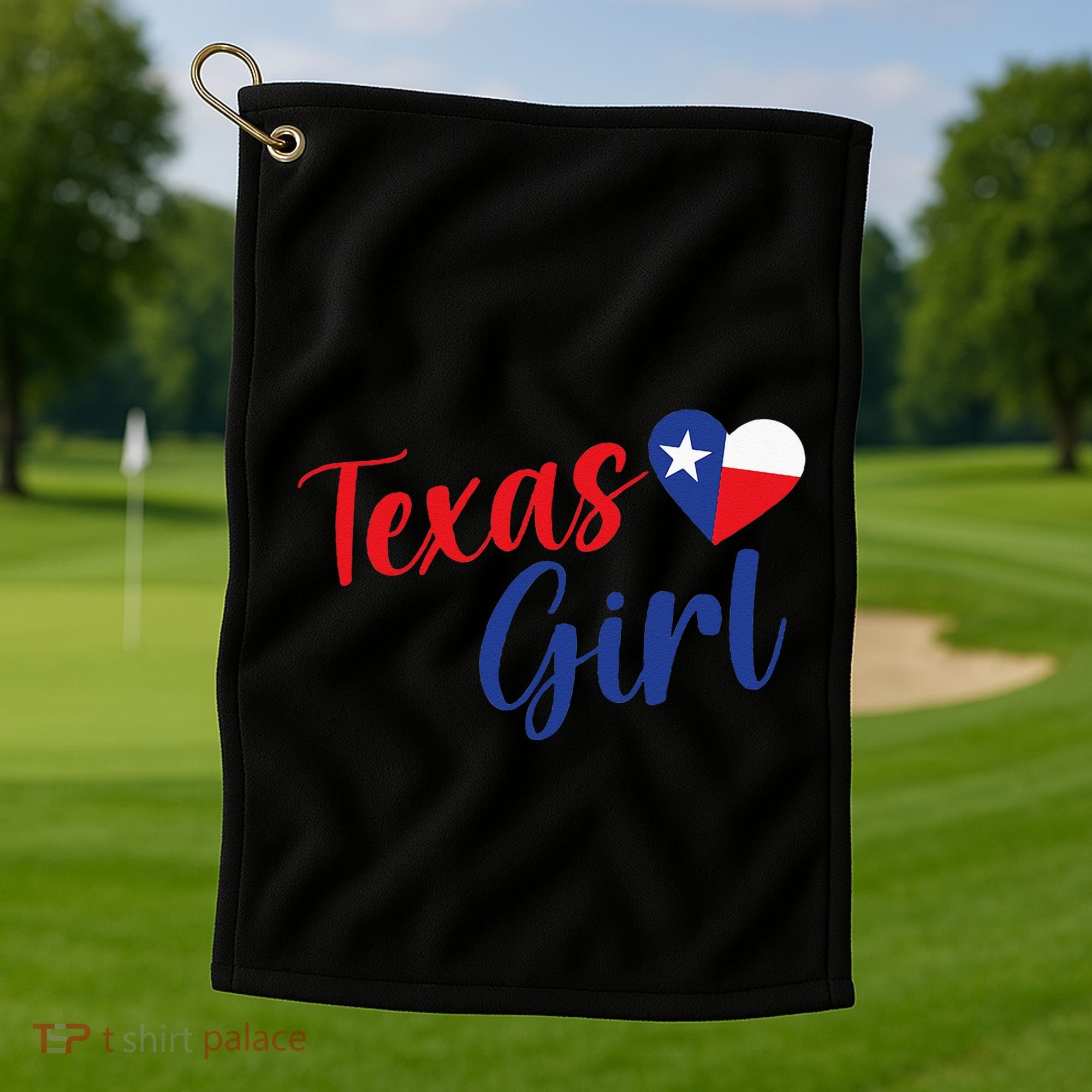 Texas Pride Cute Home State Texas Golf Towel