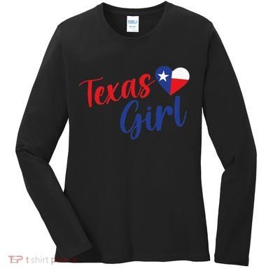 Texas Pride Cute Home State Texas Women's Long Sleeve Shirt