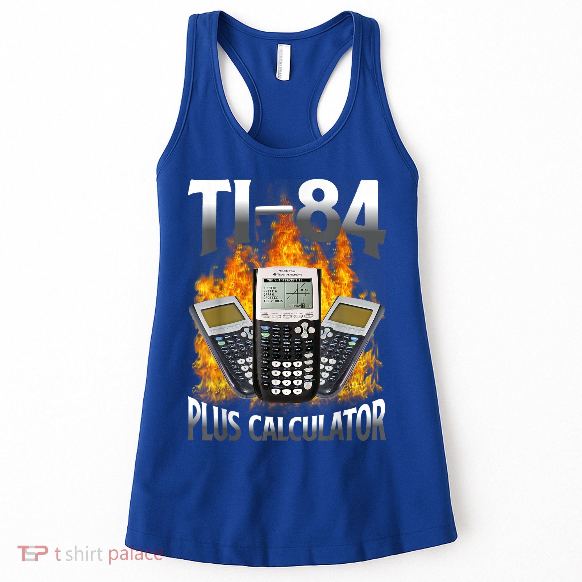 Ti84 Plus Calculator Funny Math Teacher Women's Tank Top