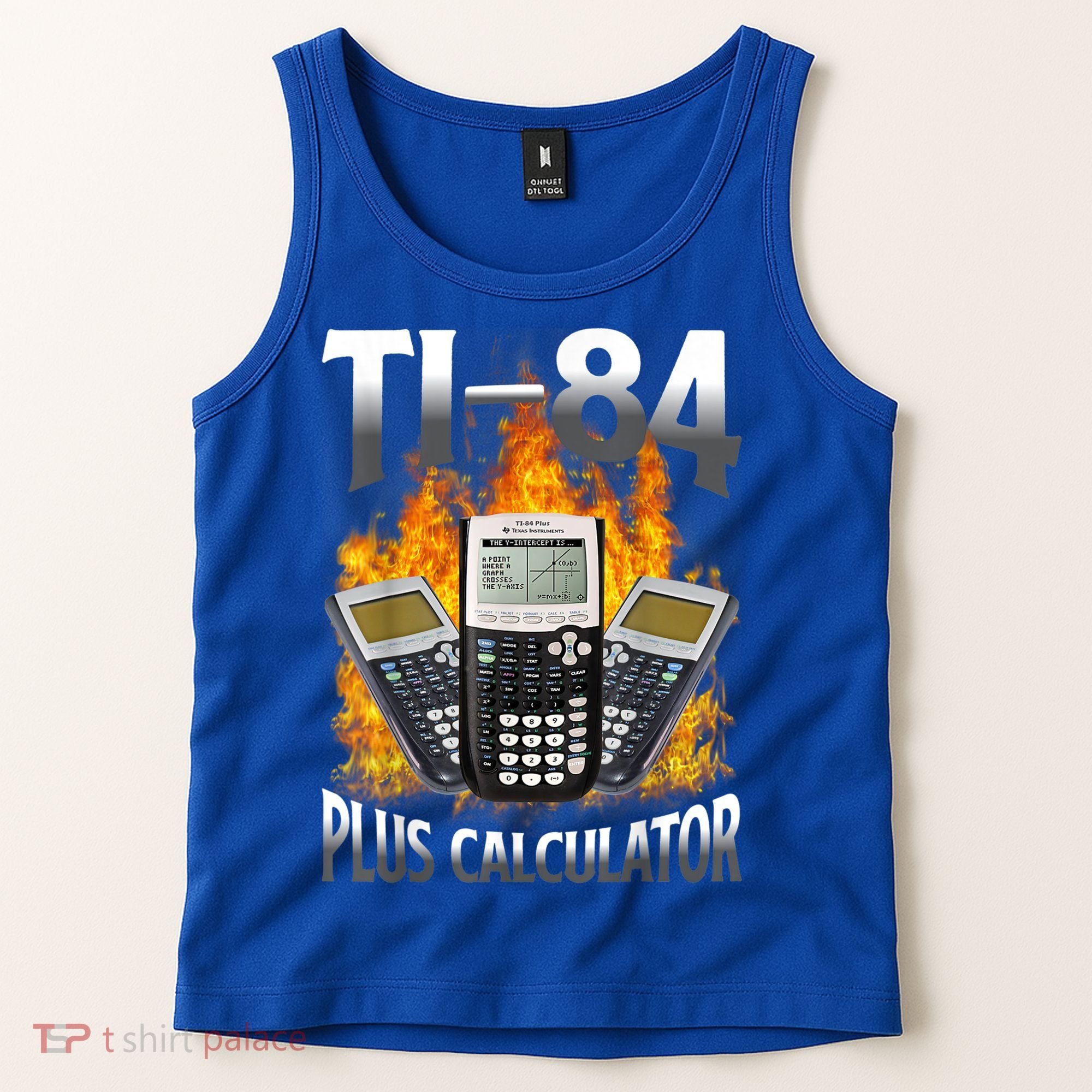 Ti84 Plus Calculator Funny Math Teacher Tank Top