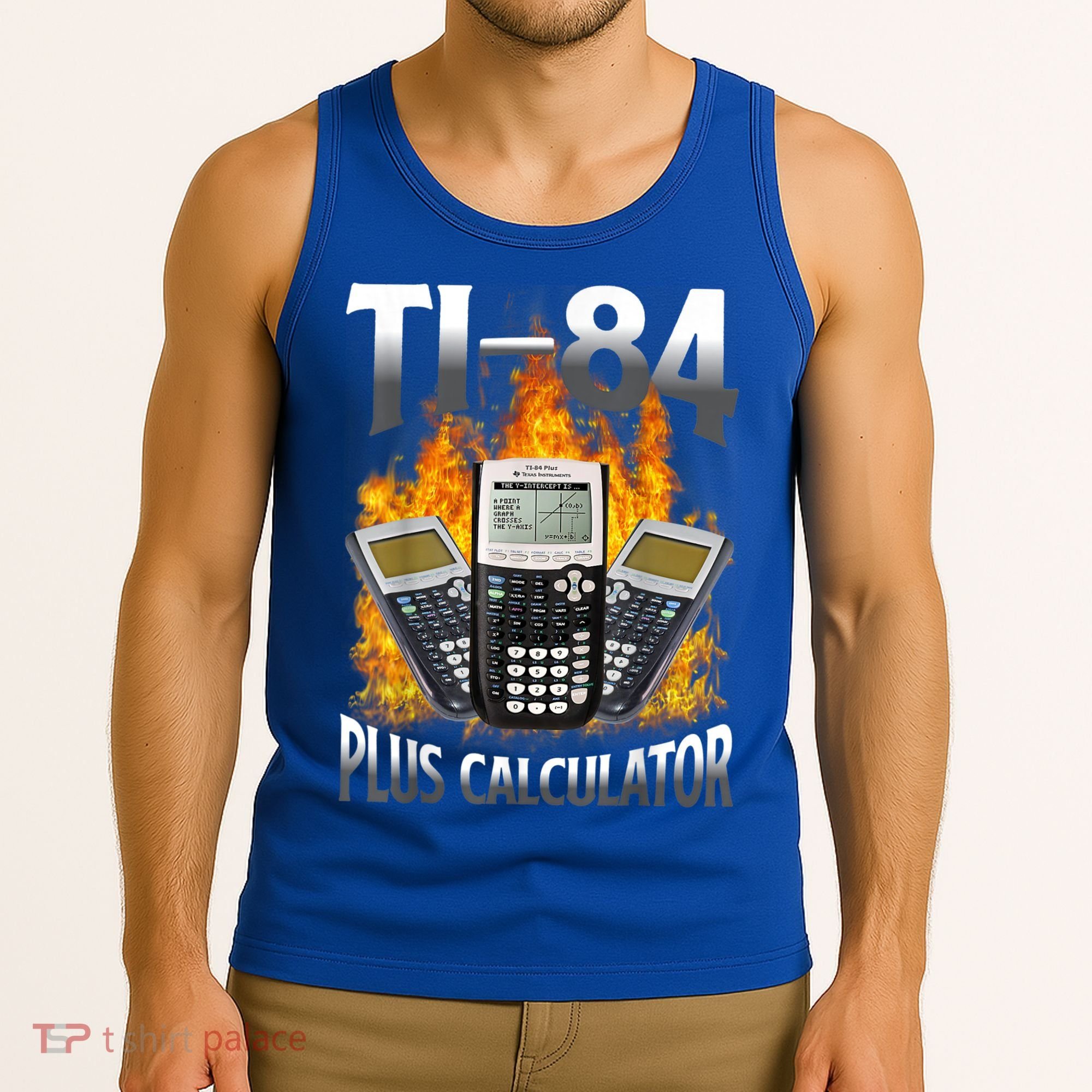 Ti84 Plus Calculator Funny Math Teacher Tank Top