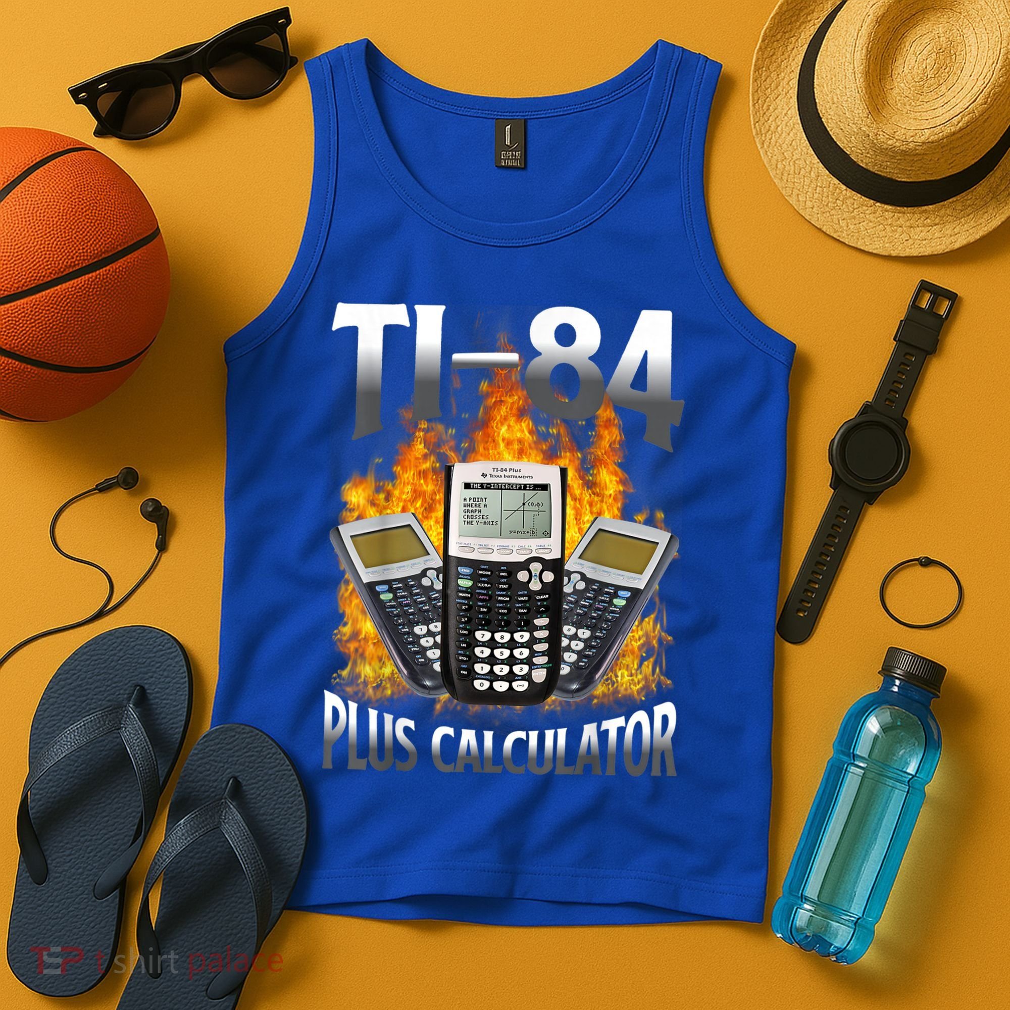 Ti84 Plus Calculator Funny Math Teacher Tank Top