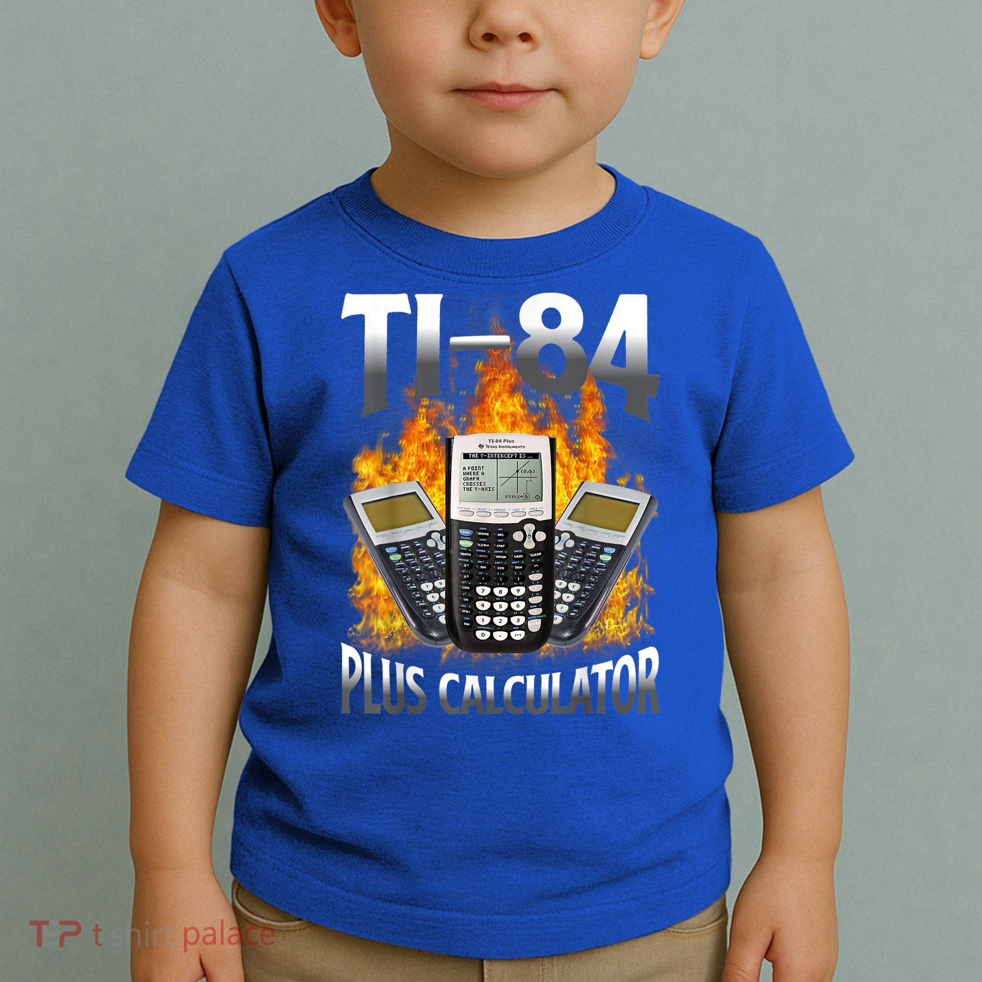 Ti84 Plus Calculator Funny Math Teacher Toddler T-Shirt