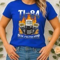 Ti84 Plus Calculator Funny Math Teacher Women's T-Shirt thumb 2