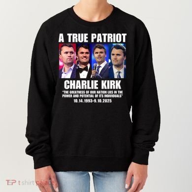 True Patriot Charlie Kirk Support American Values Women's Sweatshirt