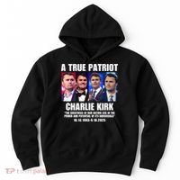 True Patriot Charlie Kirk Support American Values Hoodie thumb 0