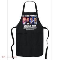 True Patriot Charlie Kirk Support American Values Apron thumb 0