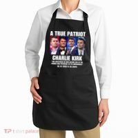 True Patriot Charlie Kirk Support American Values Apron thumb 2