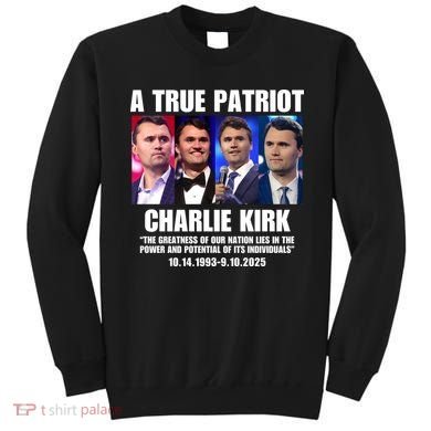 True Patriot Charlie Kirk Support American Values Sweatshirt