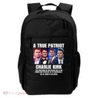 True Patriot Charlie Kirk Support American Values Backpack thumb 0