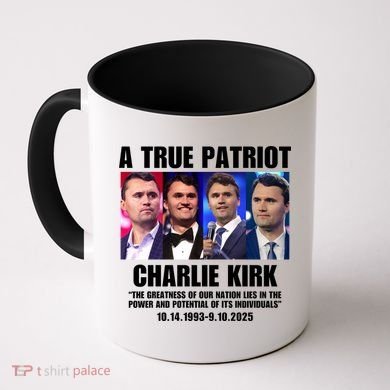 True Patriot Charlie Kirk Support American Values Coffee Mug