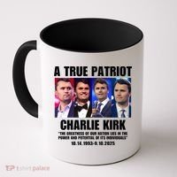 True Patriot Charlie Kirk Support American Values Coffee Mug thumb 0