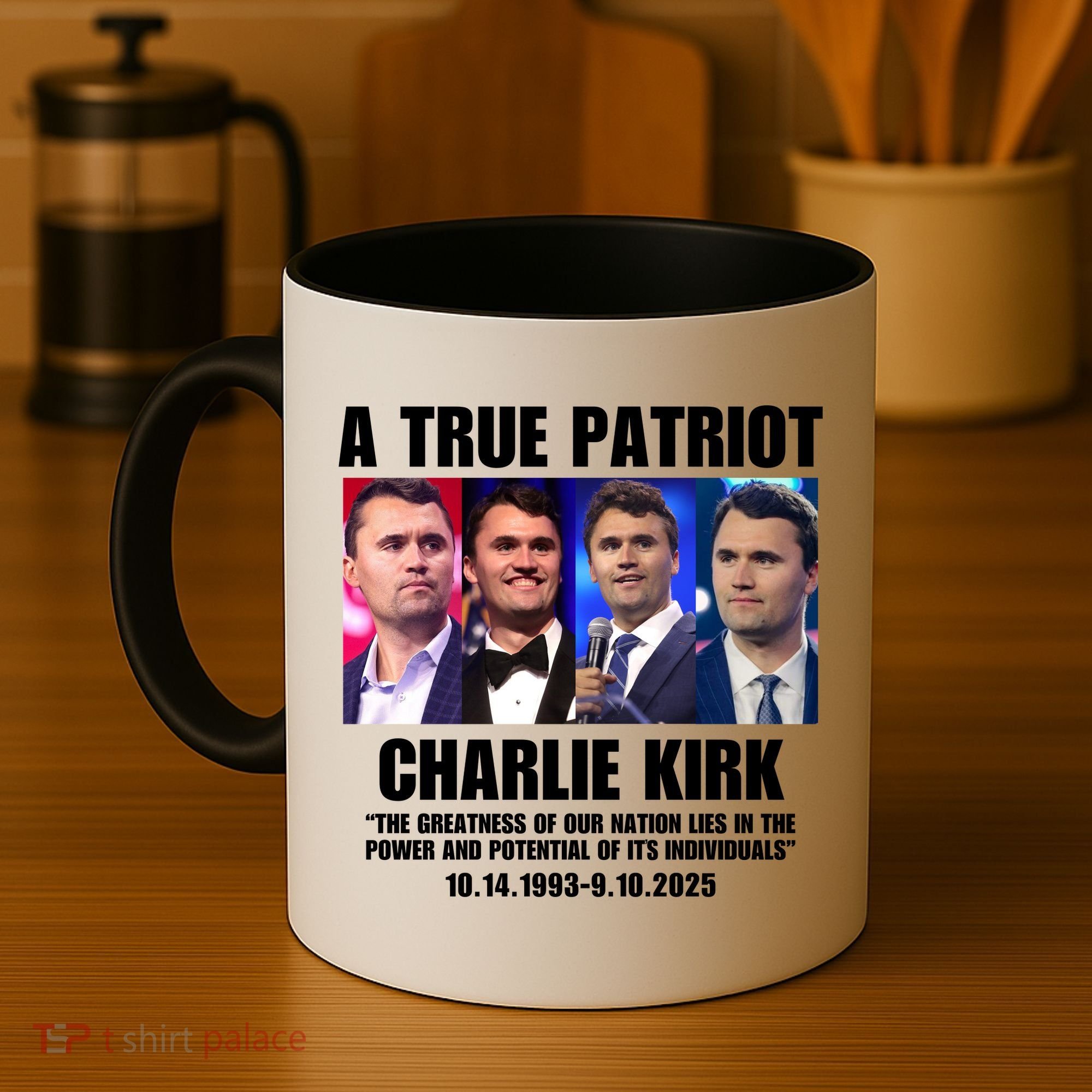 True Patriot Charlie Kirk Support American Values Coffee Mug