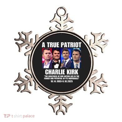 True Patriot Charlie Kirk Support American Values Ornament