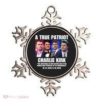 True Patriot Charlie Kirk Support American Values Ornament thumb 0