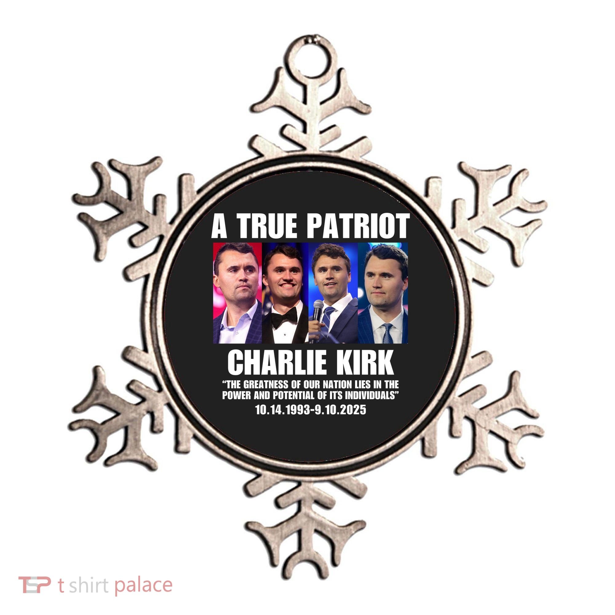 True Patriot Charlie Kirk Support American Values Ornament