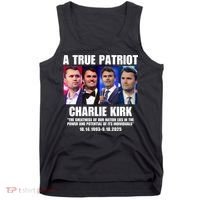 True Patriot Charlie Kirk Support American Values Tank Top thumb 0