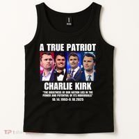 True Patriot Charlie Kirk Support American Values Tank Top thumb 2