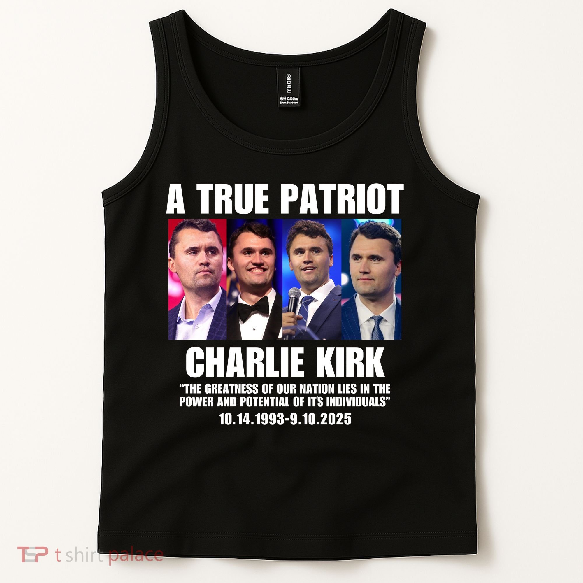 True Patriot Charlie Kirk Support American Values Tank Top