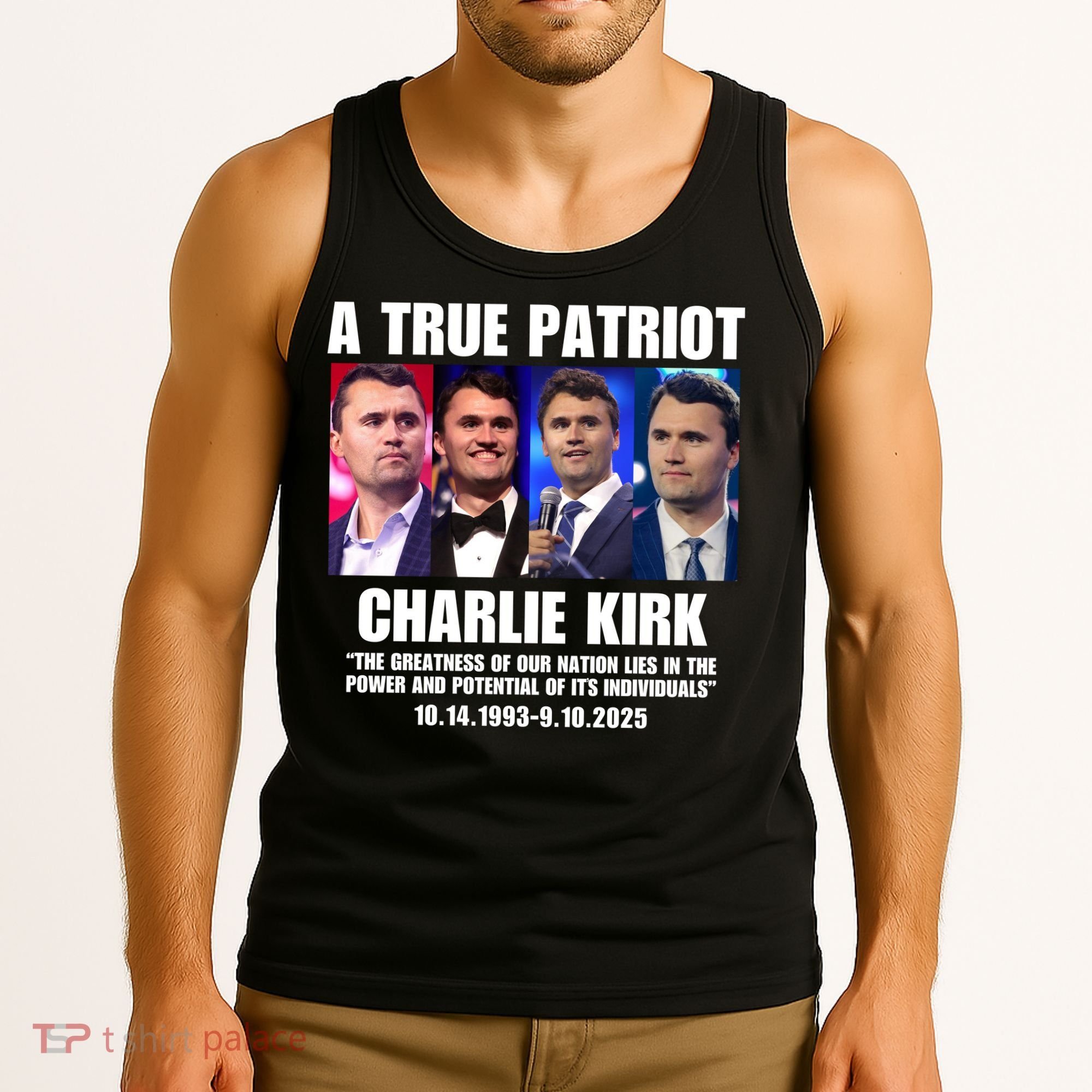 True Patriot Charlie Kirk Support American Values Tank Top
