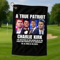 True Patriot Charlie Kirk Support American Values Golf Towel thumb 1