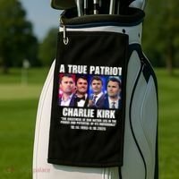 True Patriot Charlie Kirk Support American Values Golf Towel thumb 2