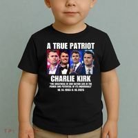 True Patriot Charlie Kirk Support American Values Toddler T-Shirt thumb 2