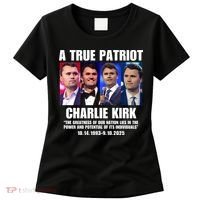 True Patriot Charlie Kirk Support American Values Women's T-Shirt thumb 0