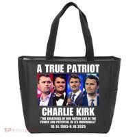 True Patriot Charlie Kirk Support American Values Tote Bag thumb 0