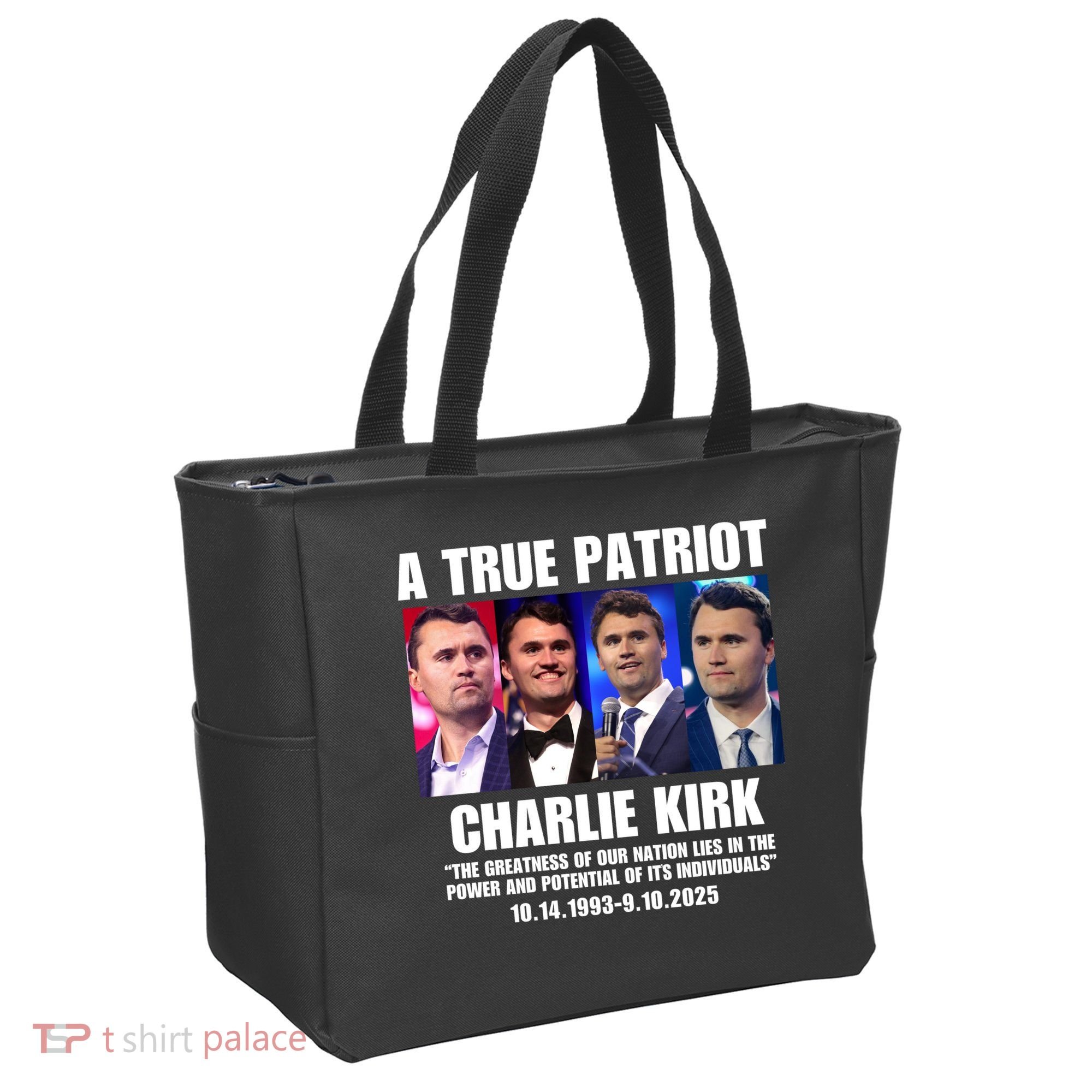 True Patriot Charlie Kirk Support American Values Tote Bag