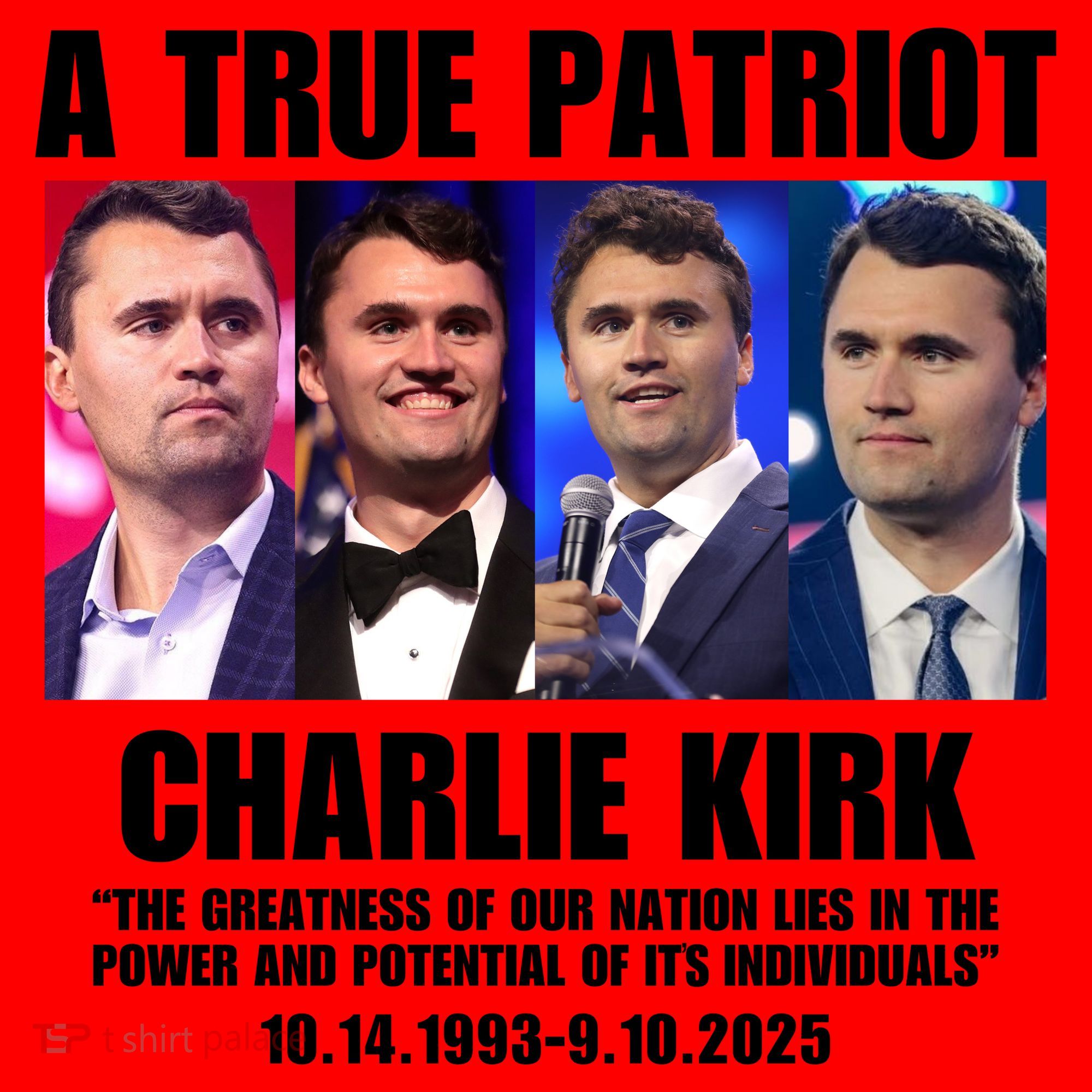 True Patriot Charlie Kirk Support American Values Santa Hat