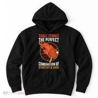 The Perfect Combination Of Strategy & Luck Fun Table Tennis Hoodie thumb 0