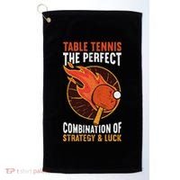 The Perfect Combination Of Strategy & Luck Fun Table Tennis Golf Towel thumb 0