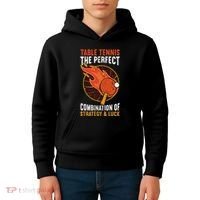The Perfect Combination Of Strategy & Luck Fun Table Tennis Kids Hoodie thumb 4