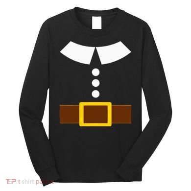 Thanksgiving Pilgrim Costume Turkey Day Long Sleeve Shirt