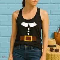 Thanksgiving Pilgrim Costume Turkey Day Women's Tank Top thumb 2