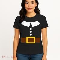 Thanksgiving Pilgrim Costume Turkey Day Women's T-Shirt thumb 4