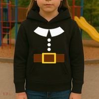 Thanksgiving Pilgrim Costume Turkey Day Kids Hoodie thumb 3