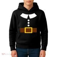 Thanksgiving Pilgrim Costume Turkey Day Kids Hoodie thumb 4