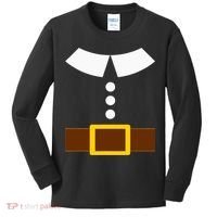 Thanksgiving Pilgrim Costume Turkey Day Kids Long Sleeve Shirt thumb 0