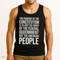 The Purpose Constitution Is Limit Power Of The Federal Tank Top thumb 3