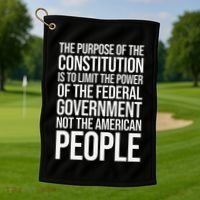 The Purpose Constitution Is Limit Power Of The Federal Golf Towel thumb 1