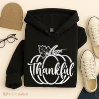 Thankful Pumpkin Cute Cozy Hoodie thumb 4