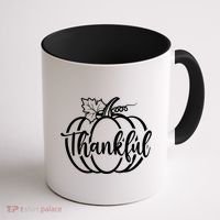 Thankful Pumpkin Cute Cozy Coffee Mug thumb 1